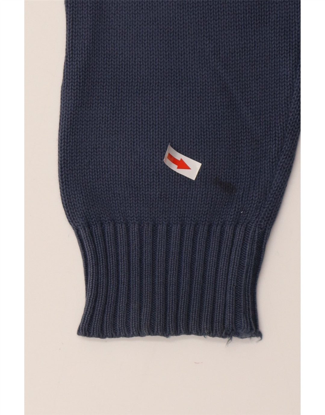 HACKETT Мужской джемпер с круглым вырезом, средний темно-синий хлопковый свитер