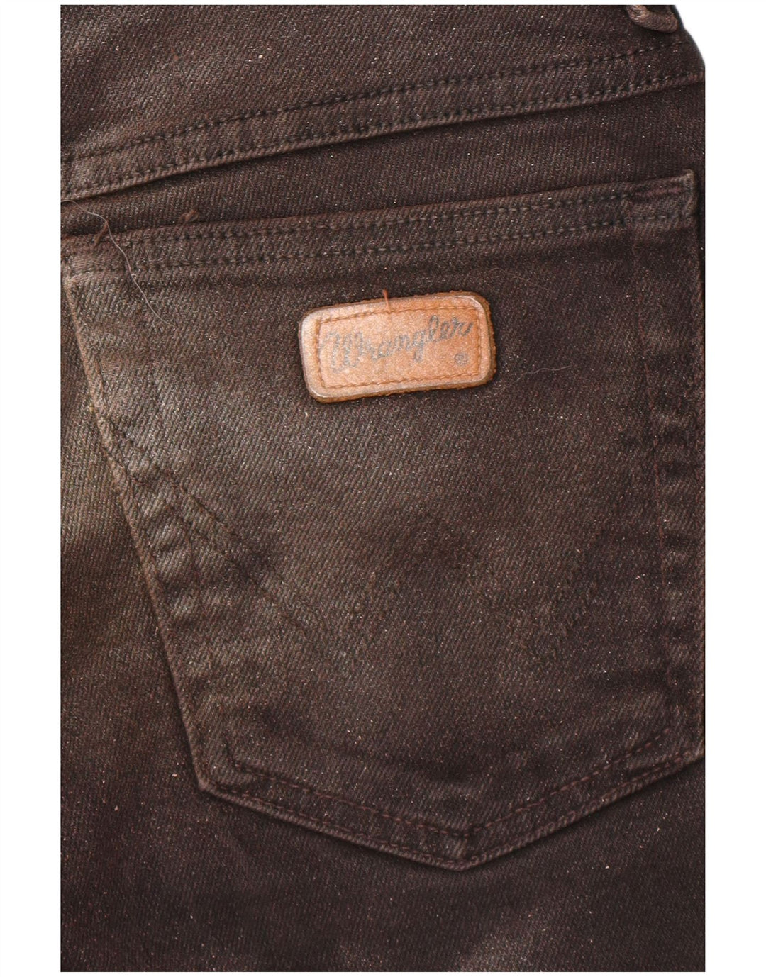 Женские узкие джинсы Wrangler W34 L32 Коричневые тай-дай