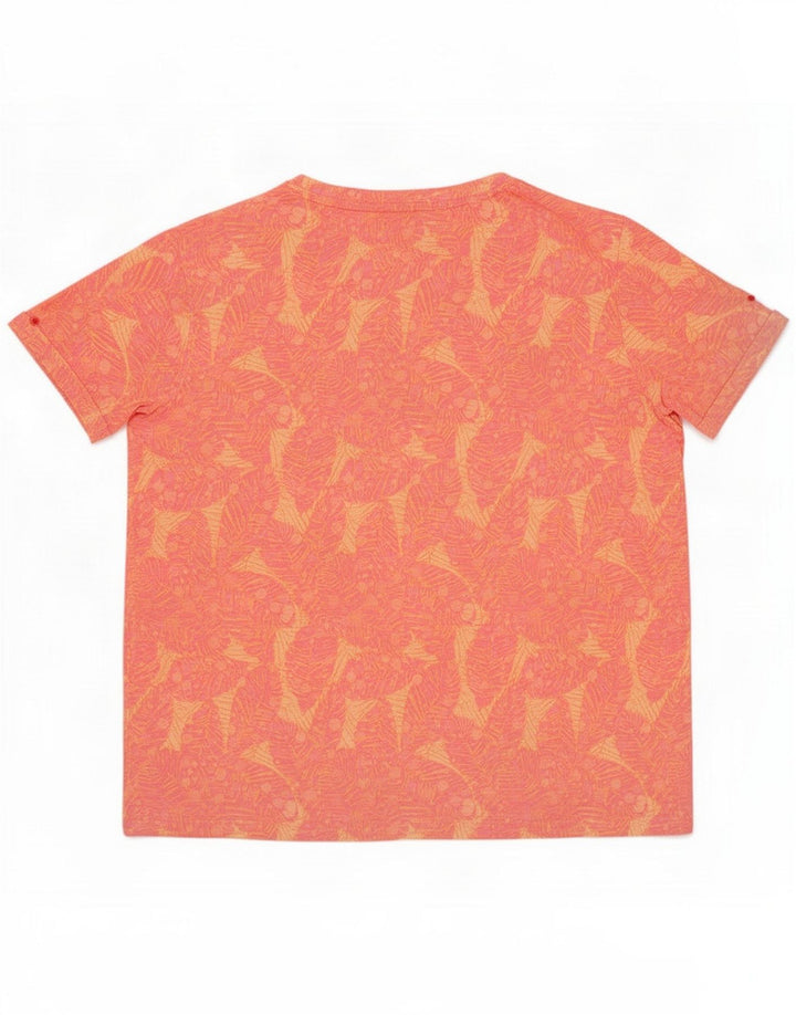 Mistral Женская футболка с абстрактным узором Топ UK 16 Большой розовый