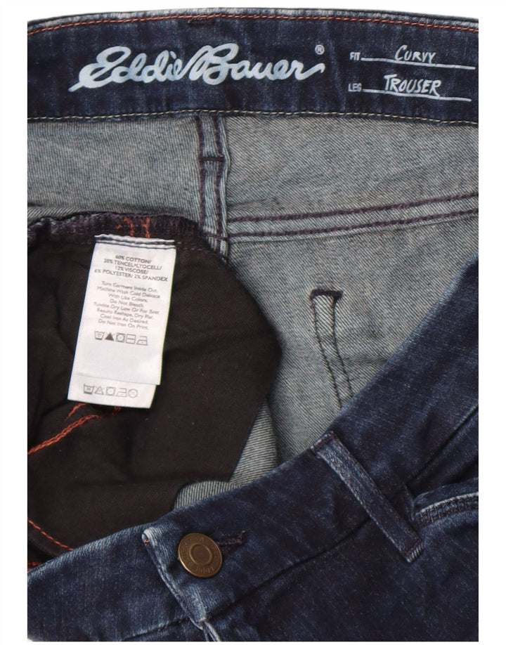 Женские джинсы Eddie Bauer Curvy Bootcut W32 L28 Темно-синие, хлопок