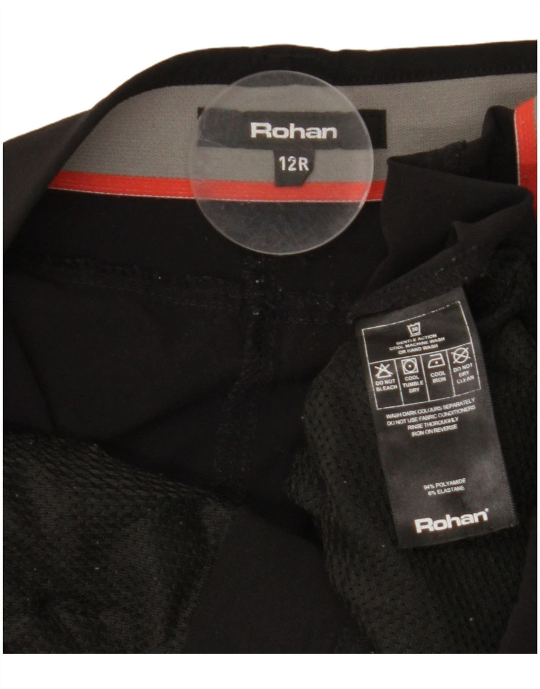 Женские прямые брюки чинос ROHAN UK 12 Medium W30 L30, черный полиамид