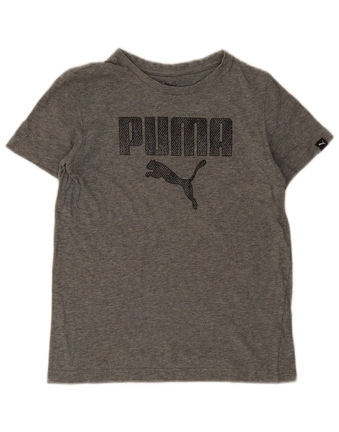 Футболка с рисунком Puma для мальчиков 11-12 лет, серая