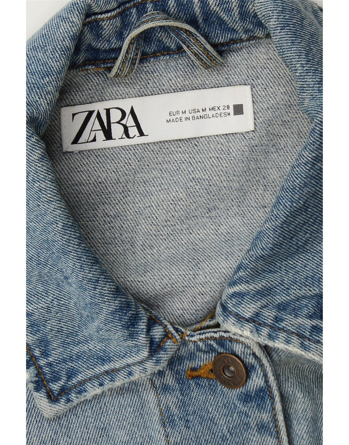 Женская джинсовая куртка Zara UK 14, средний синий