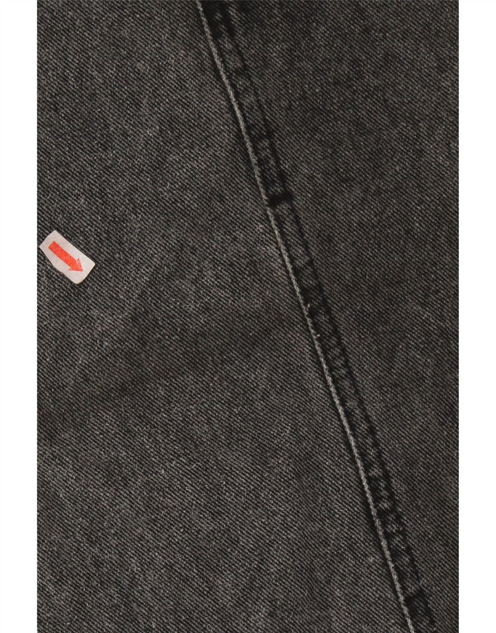 ВИНТАЖНАЯ женская джинсовая юбка W26, маленькая серая, хлопок