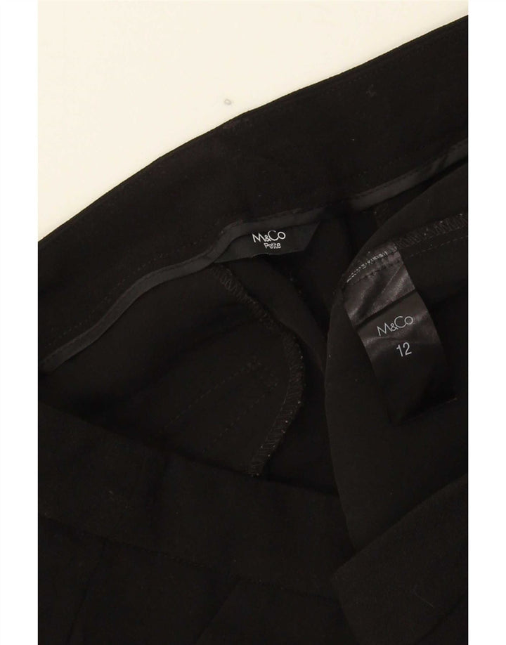 Женские узкие брюки-чиносы M&Co UK 12, средние W32 L25, черный полиэстер