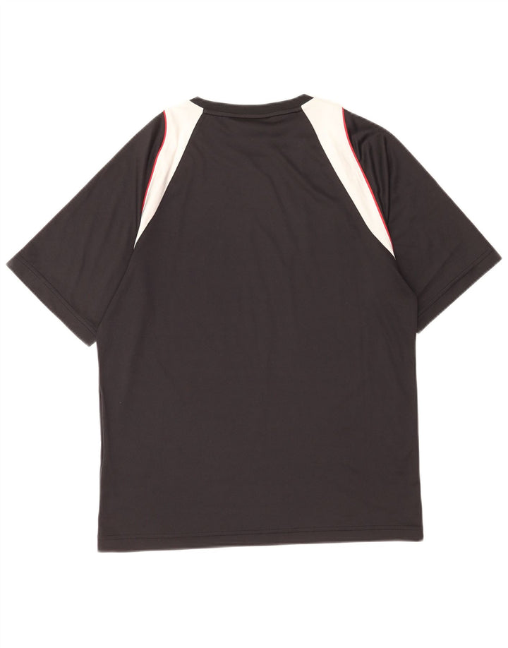 Мужская футболка с рисунком Sergio Tacchini, средний черный, полиэстер с цветными блоками