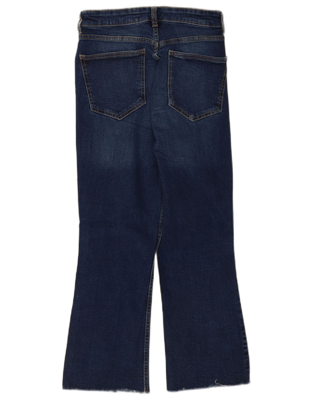 Женские укороченные расклешенные джинсы Zara EU 40 Medium W30 L25 Темно-синие