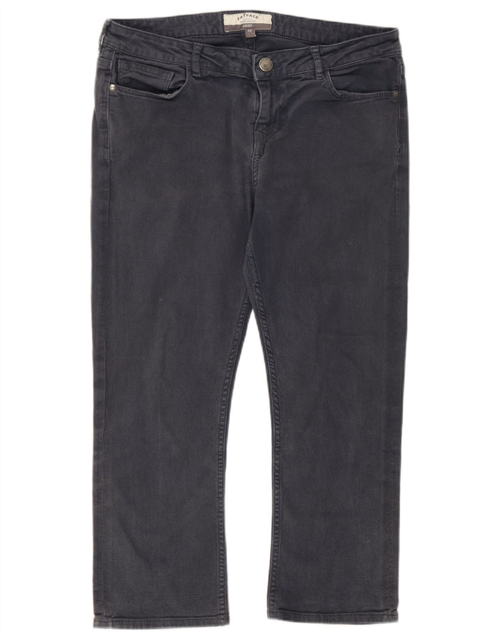 Женские укороченные джинсы Fat Face UK 12, средние W32 L22, серый хлопок