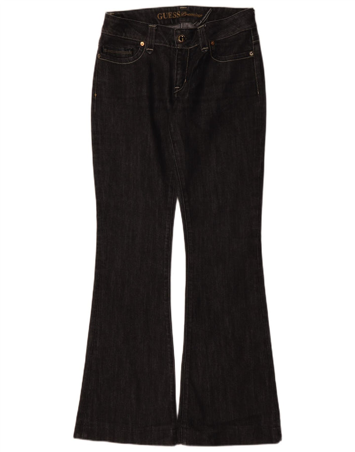 Женские расклешенные джинсы Guess W29 L32, черный хлопок