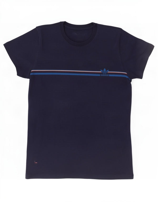 Мужская футболка Adidas Top Large Navy Blue в полоску