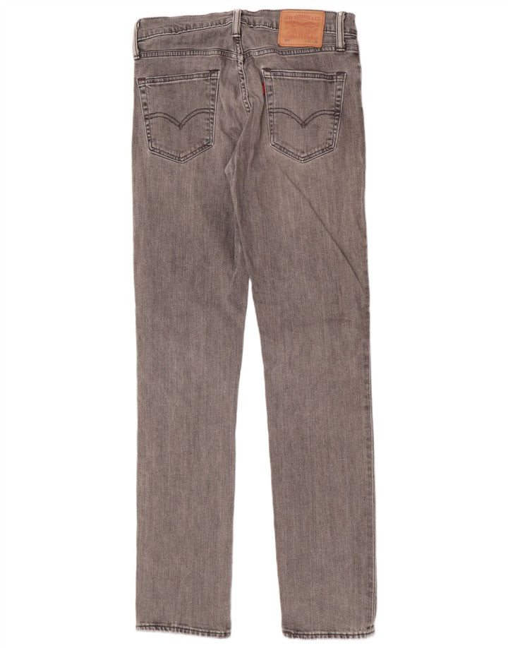 Мужские джинсы Levi's 511 Slim W31 L34 Серые хлопковые
