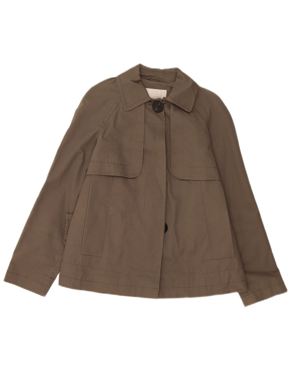 Женский короткий тренч Zara UK 6 XS, серый хлопок