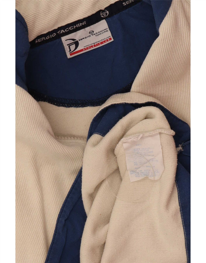 Мужской топ с воротником на молнии и длинными рукавами Sergio Tacchini, средний бежевый хлопок