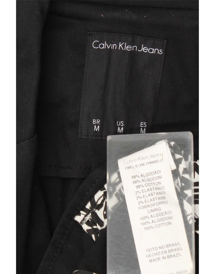 Мужской пиджак на 2 пуговицах Calvin Klein Jeans UK 38, средний черный хлопок