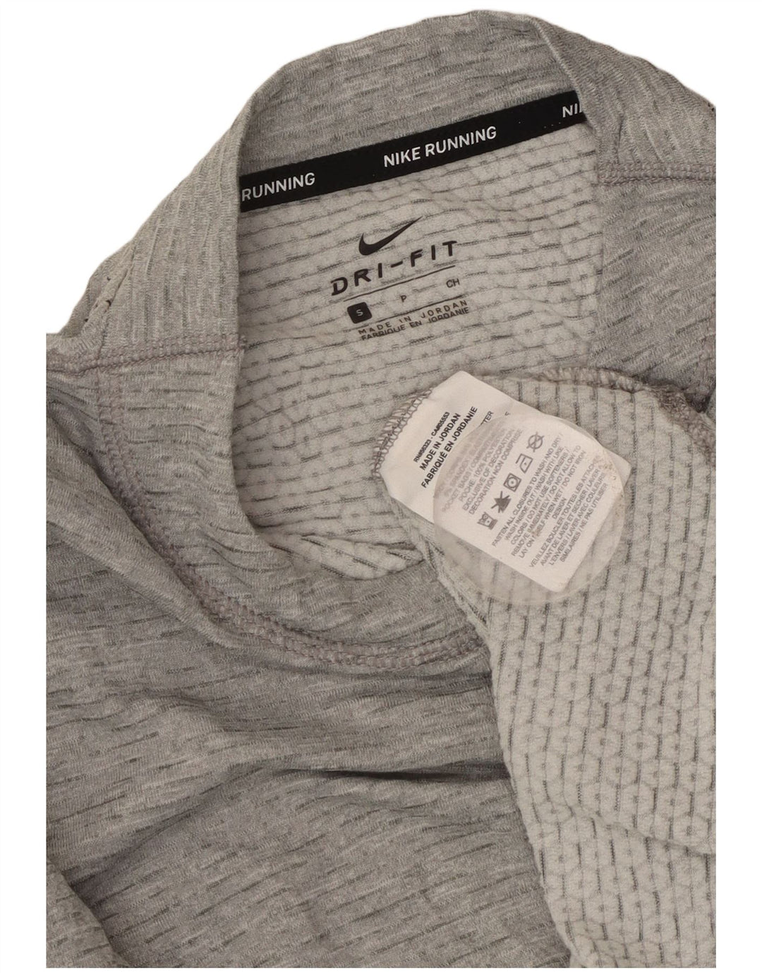 Женские кроссовки Oversized с длинным рукавом Nike Dri Fit UK 10, маленькие серые в крапинку