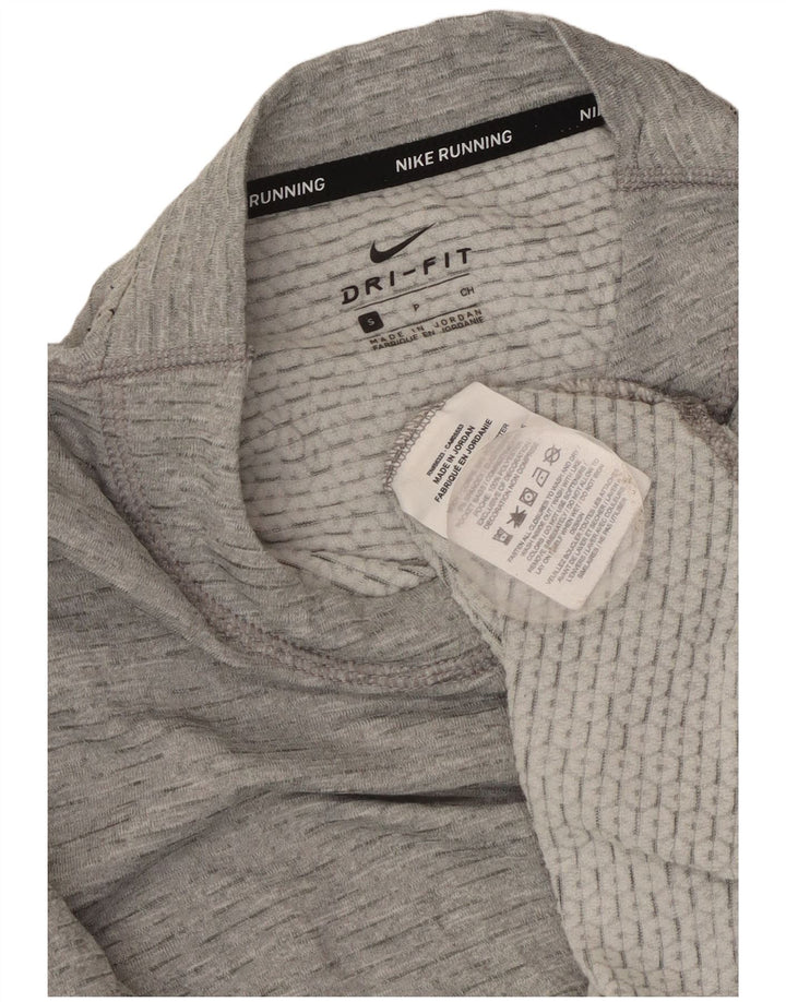 Женские кроссовки Oversized с длинным рукавом Nike Dri Fit UK 10, маленькие серые в крапинку