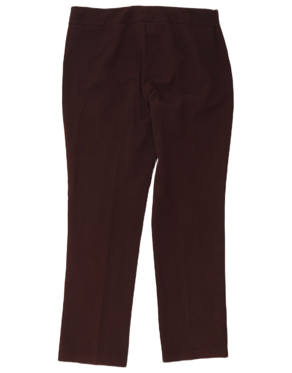 Женские прямые костюмные брюки Marks & Spencer UK 14, большие W36 L28, коричневые