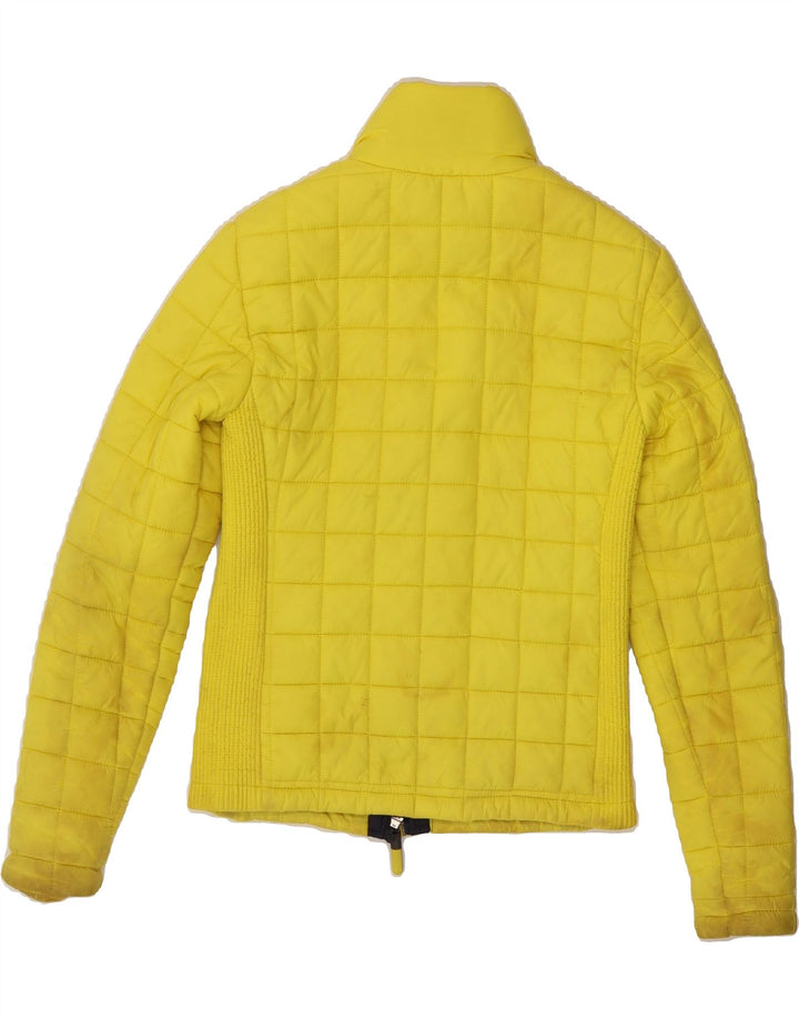 SUPERDRY Womens Padded Jacket UK 10 Small Yellow Nylon Vintage Superdry and Second-Hand Superdry from Messina Hembry 