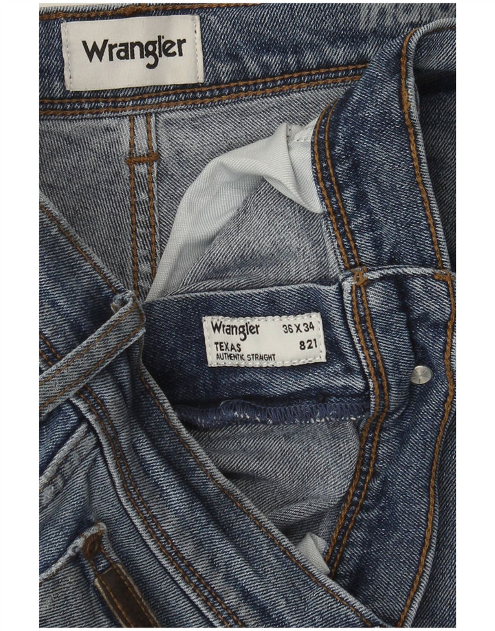 Мужские прямые джинсы Wrangler Texas W36 L32 синие