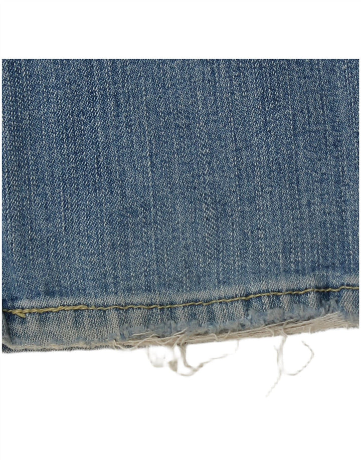 Женские расклешенные джинсы Levi's 519 США 11, большие размеры W32 L30, синий хлопок