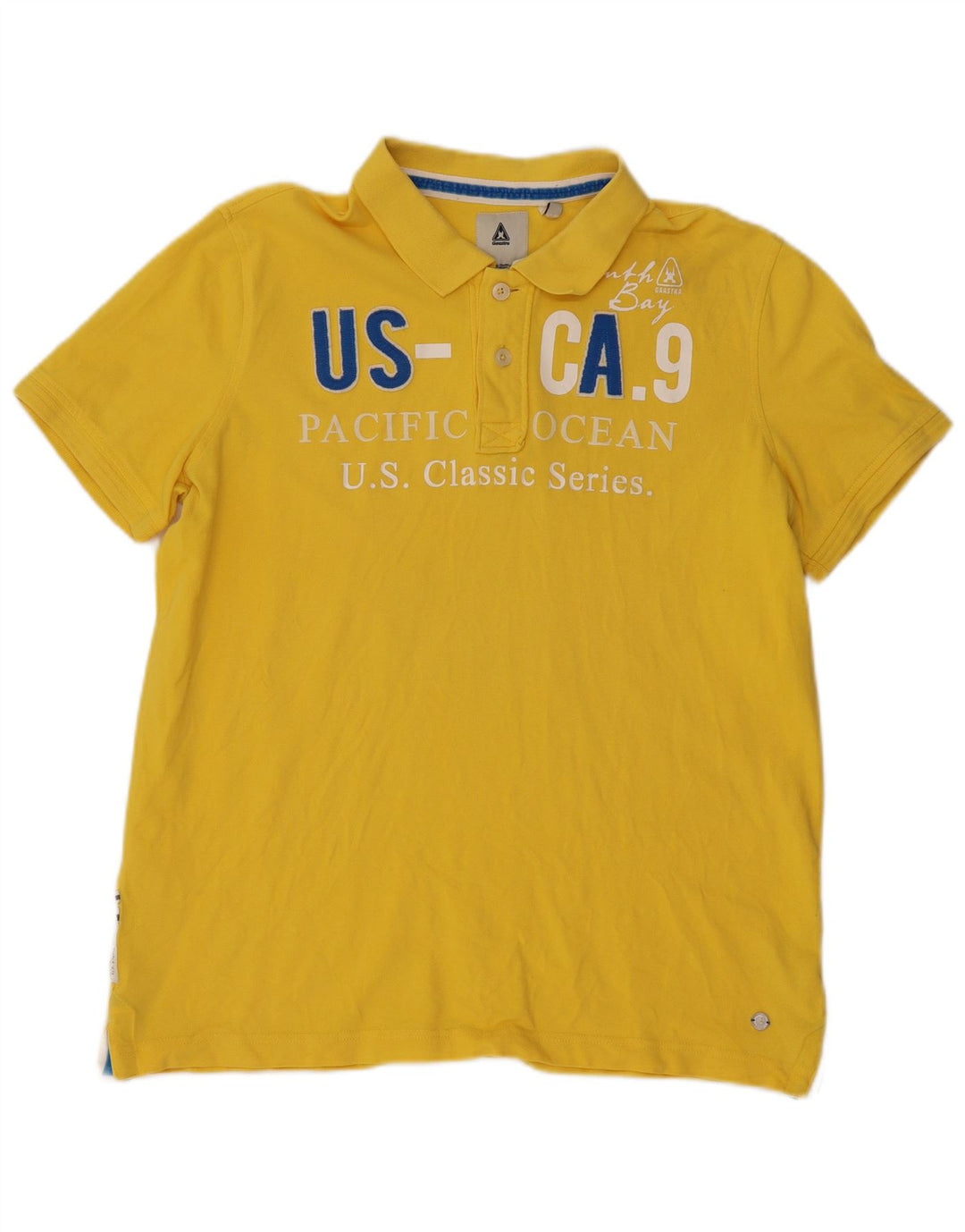 Мужская рубашка-поло с рисунком Gaastra XL, желтый хлопок