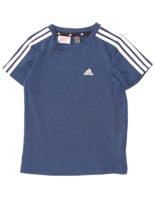 Футболка Adidas Aeroready для мальчиков, топ 2–3 лет, синий полиэстер