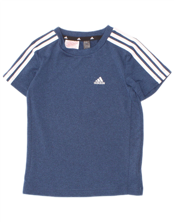 Футболка Adidas Aeroready для мальчиков, топ 2–3 лет, синий полиэстер