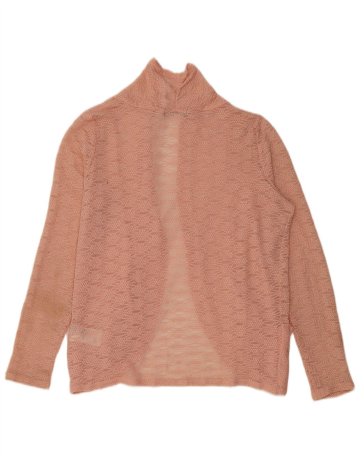 Женский свободный открытый кардиган Oasis UK 6 XS, розовый полиэстер