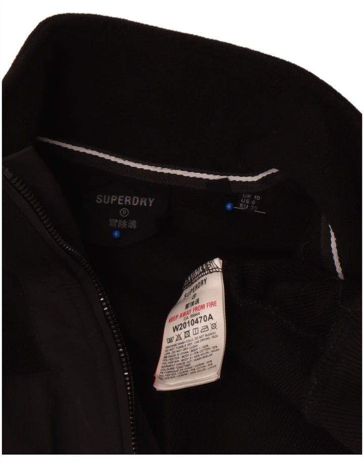 Женский джемпер оверсайз Superdry UK 10, маленький черный с цветными блоками