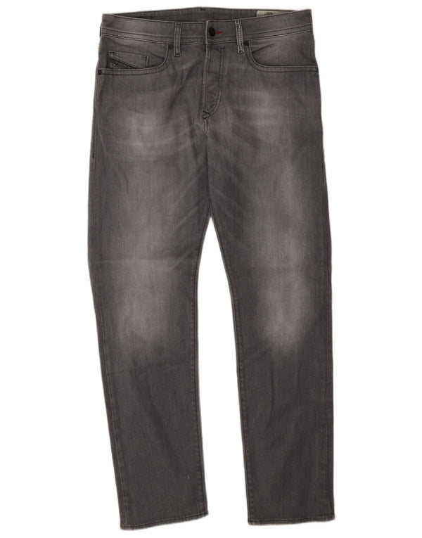 Мужские прямые джинсы Diesel W30 L30 серые, хлопок