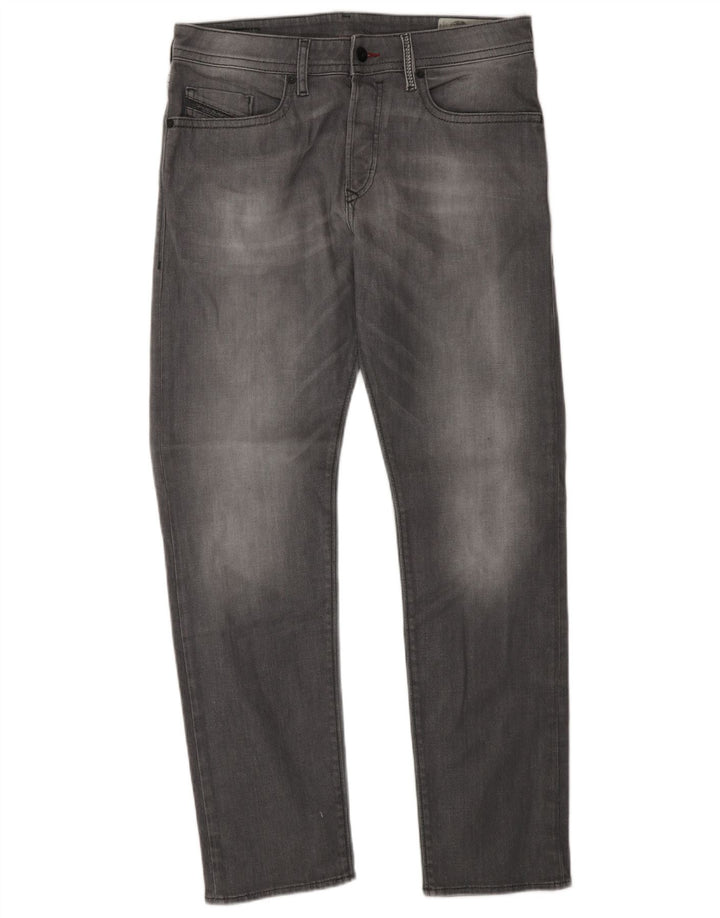 Мужские прямые джинсы Diesel W30 L30 серые, хлопок