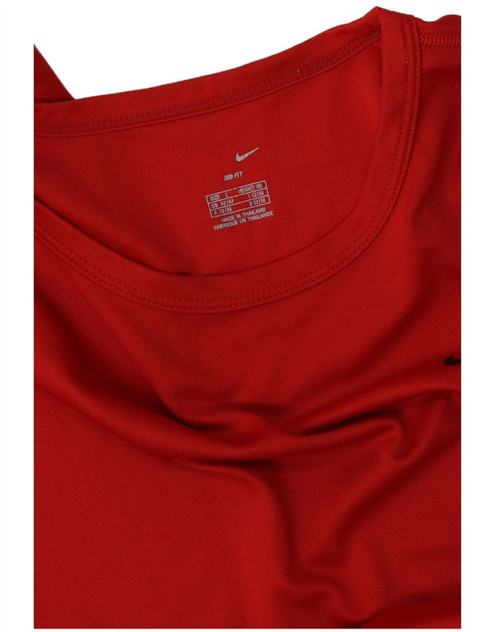 Мужская футболка Nike Dri Fit, большая красная