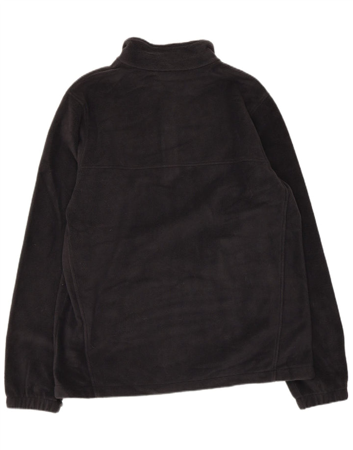 Мужской флисовый джемпер COLUMBIA Crawford с воротником на молнии, средний черный, полиэстер