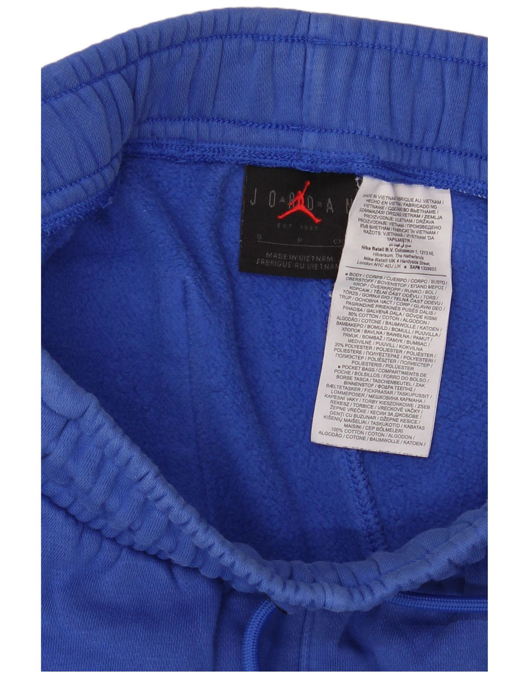 Женские спортивные брюки с графическим рисунком JORDAN, брюки для бега, Великобритания, 10 маленьких размеров, синий хлопок