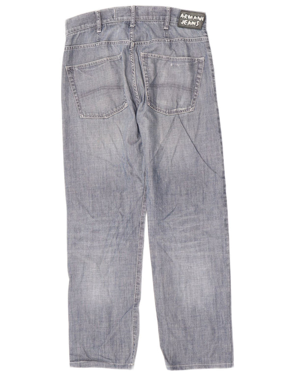 Мужские прямые джинсы Armani W31 L28 синие