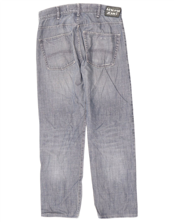 Мужские прямые джинсы Armani W31 L28 синие