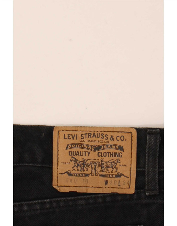 Мужские прямые джинсы Levi's 440 W40 L34 черные