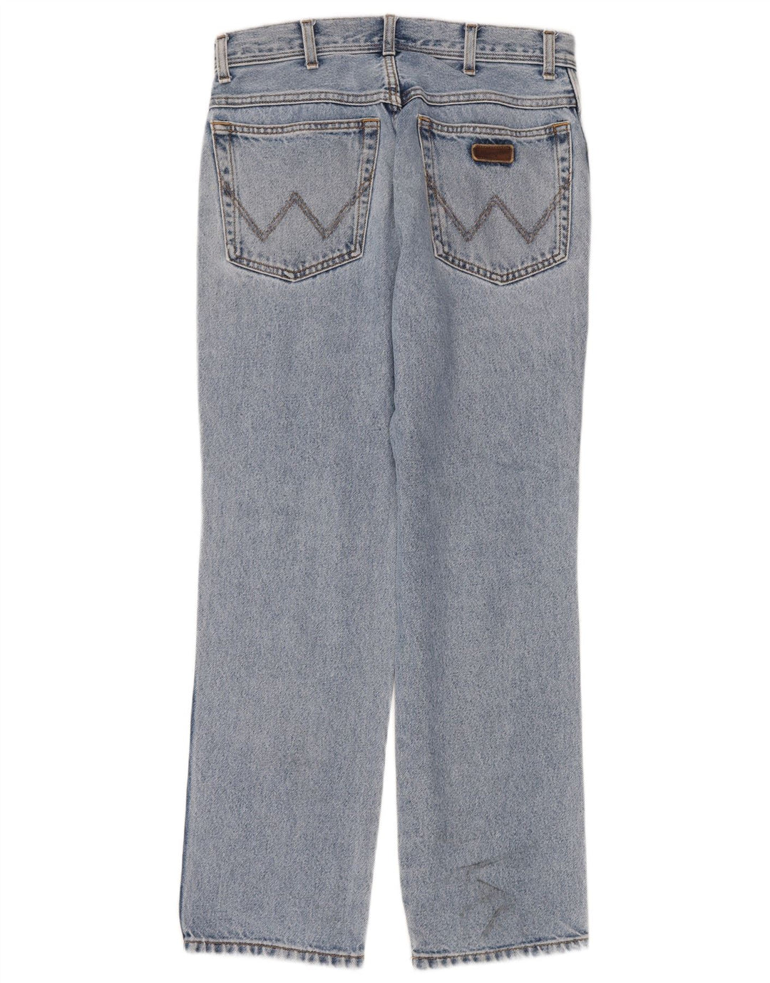 Мужские прямые джинсы Wrangler стандартного кроя W32 L30, синие, хлопок