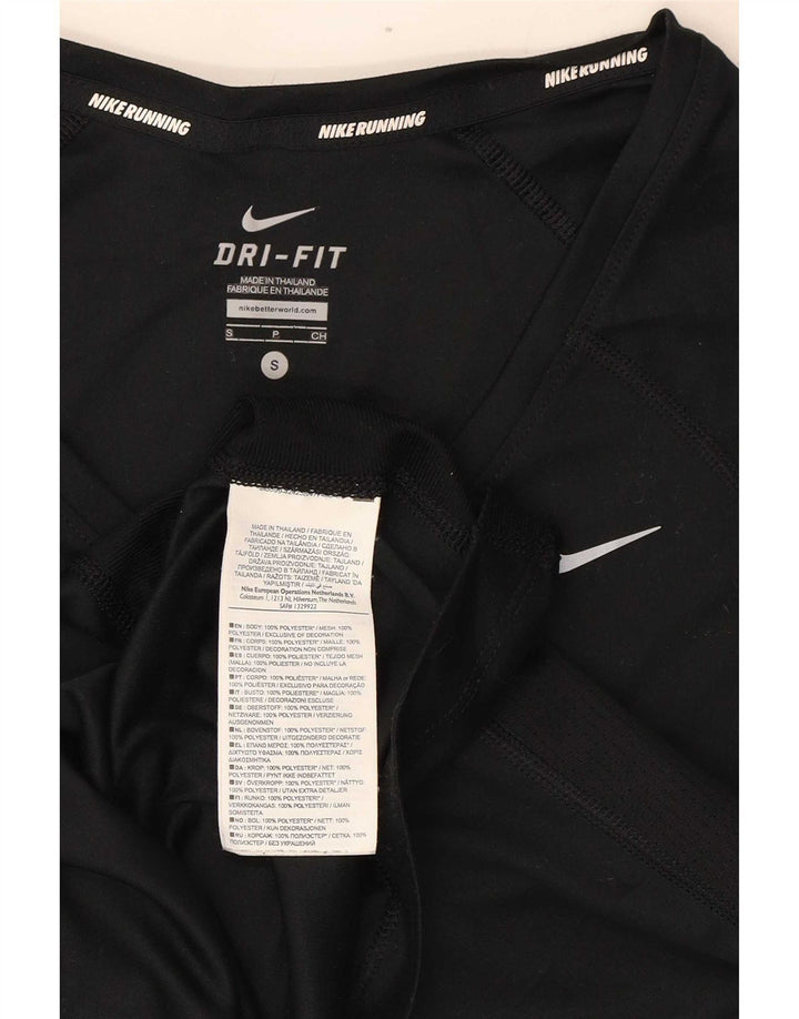 Женская футболка Nike Dri Fit Top UK 8, маленький черный полиэстер