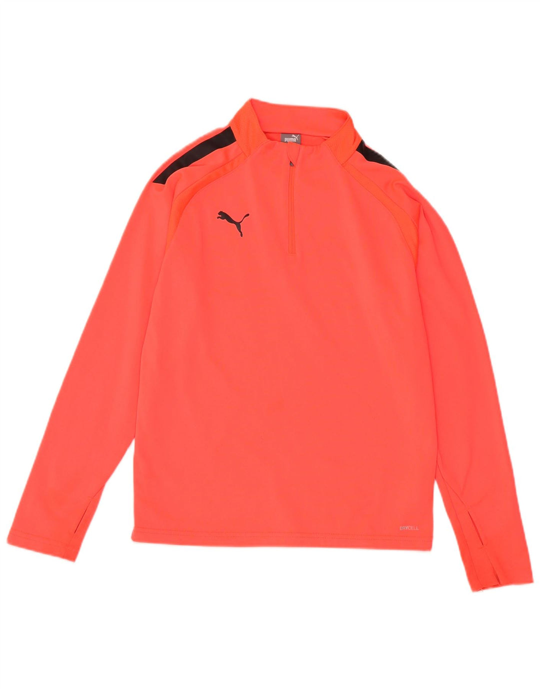Пуловер с воротником на молнии для мальчиков PUMA, спортивный костюм, красный цвет, 11–12 лет