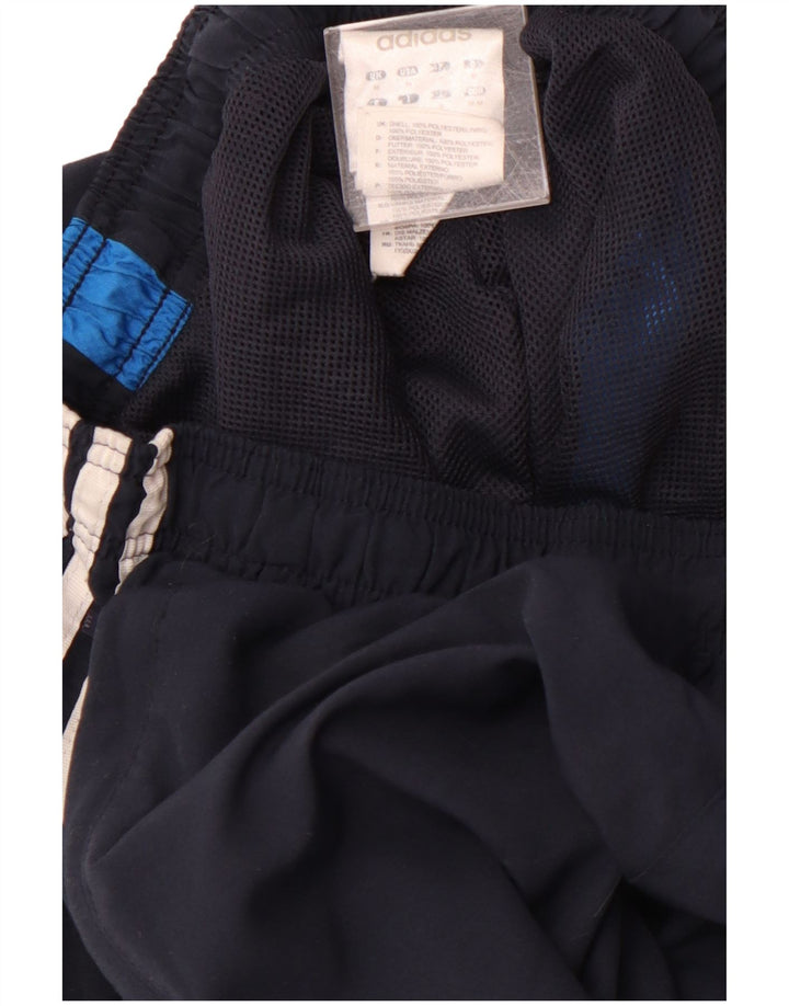 Мужские спортивные брюки ADIDAS, джоггеры, средние, темно-синие, с цветными блоками