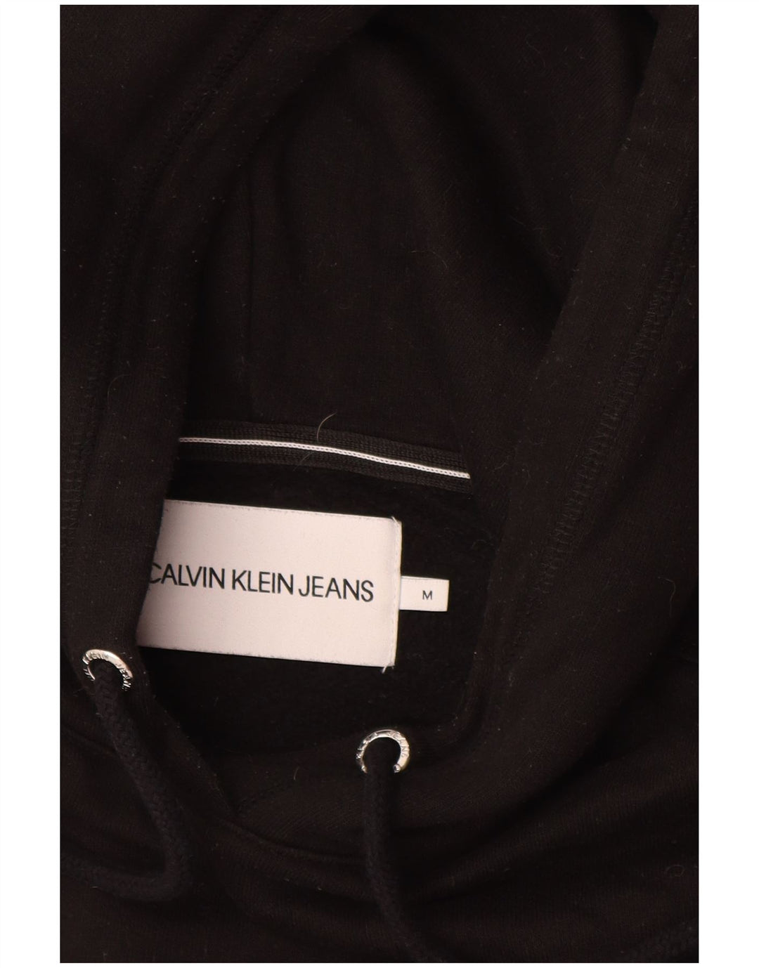 Женский джемпер с капюшоном CALVIN KLEIN JEANS UK 14, средний черный, хлопок