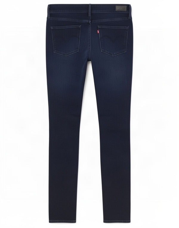 Женские узкие джинсы со средней посадкой Levi's W30 L34 Темно-синие