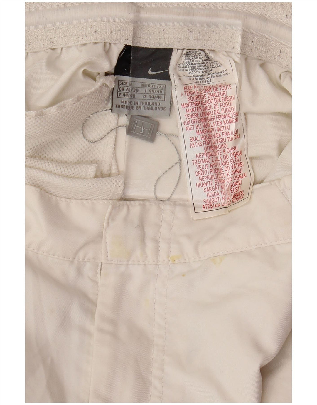 Мужские шорты-чинос NIKE, маленькие W28, белый полиэстер