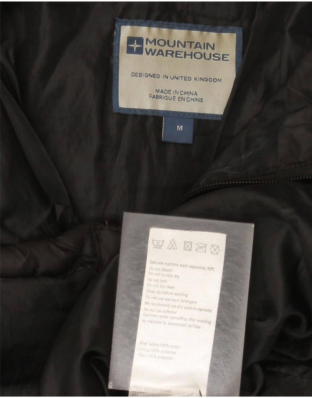 Мужская стеганая куртка Mountain Warehouse UK 38, средний черный нейлон