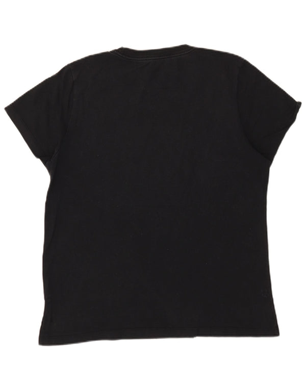 Женская футболка классического кроя с рисунком Converse Top UK 18 XL, черная