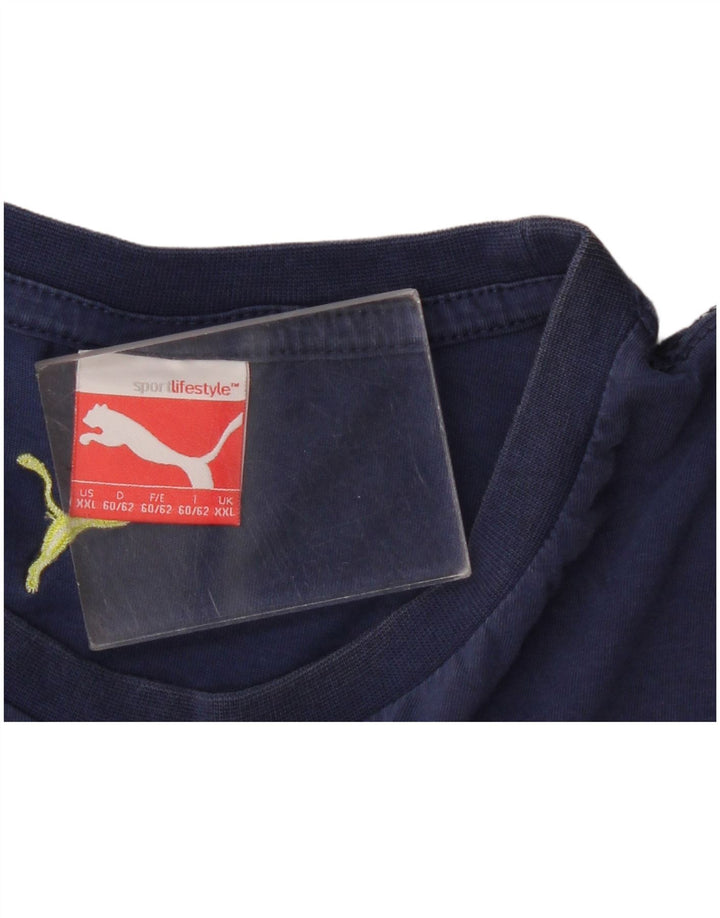 Мужская футболка с рисунком Puma Top 2XL Темно-синий