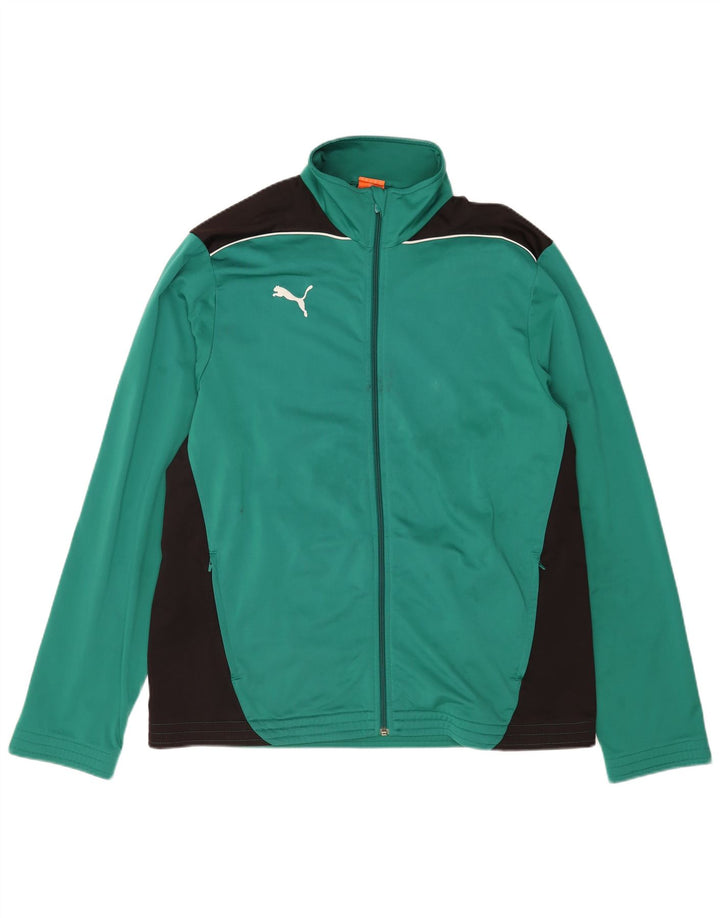Мужская спортивная куртка Puma XL, зеленая с цветными блоками