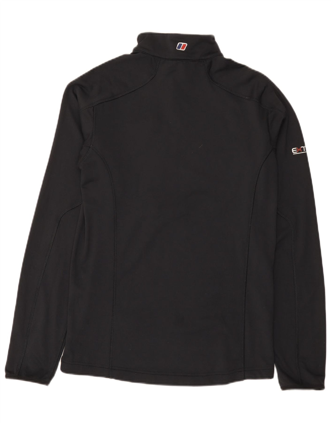 Berghaus Мужской пуловер с воротником на молнии, спортивный костюм, средний черный полиэстер