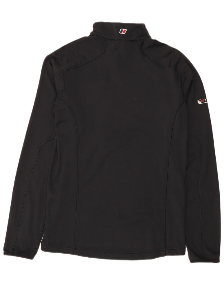 Berghaus Мужской пуловер с воротником на молнии, спортивный костюм, средний черный полиэстер